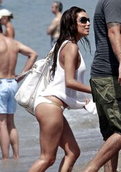 Eva Longoria in a Little White Bathing Suit