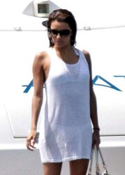 Eva Longoria in a Little White Bathing Suit