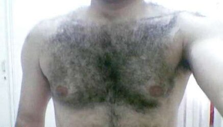 Magnificent unshaved pecs