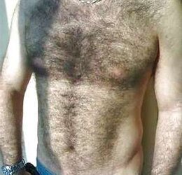 Magnificent unshaved pecs