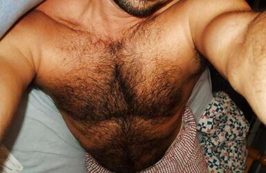 Magnificent unshaved pecs