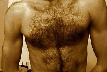 Magnificent unshaved pecs