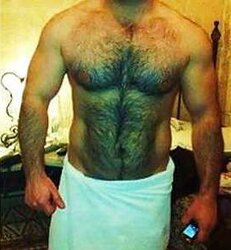 Magnificent unshaved pecs
