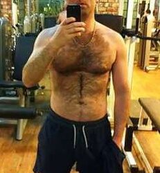Magnificent unshaved pecs