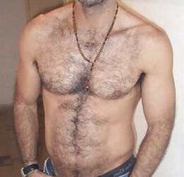 Magnificent unshaved pecs