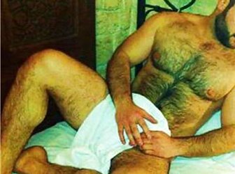 Magnificent unshaved pecs