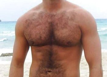 Magnificent unshaved pecs