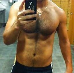 Magnificent unshaved pecs