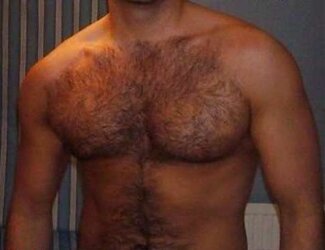 Magnificent unshaved pecs