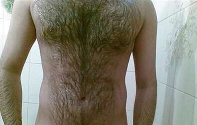 Magnificent unshaved pecs