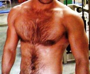 Magnificent unshaved pecs