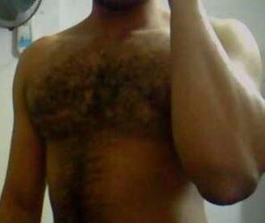 Magnificent unshaved pecs
