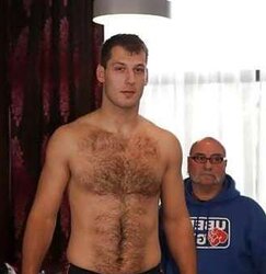 Magnificent unshaved pecs