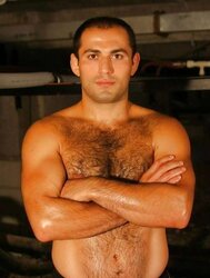 Magnificent unshaved pecs