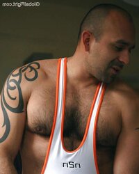 Magnificent unshaved pecs
