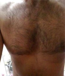 Magnificent unshaved pecs