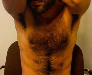 Magnificent unshaved pecs