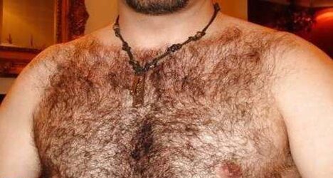 Magnificent unshaved pecs