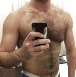 Magnificent unshaved pecs