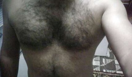 Magnificent unshaved pecs