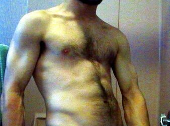 Youthfull unshaved swimmer
