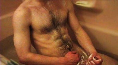Youthfull unshaved swimmer