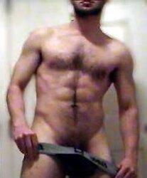 Youthfull unshaved swimmer