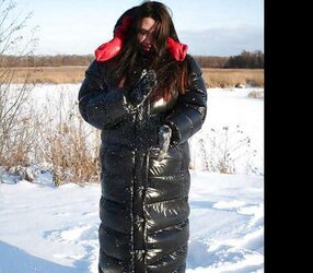 Fetish glistening covers and jackets