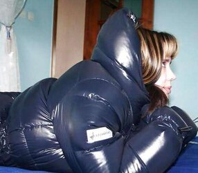 Fetish glistening covers and jackets