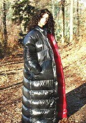 Fetish glistening covers and jackets