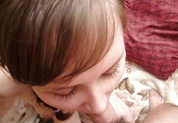 Russian 20 years old Masha very first time guzzle on camera.