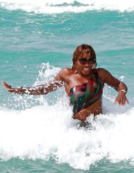 Serena Williams bathing suit candids with mates in Miami