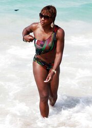 Serena Williams bathing suit candids with mates in Miami
