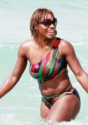 Serena Williams bathing suit candids with mates in Miami
