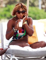 Serena Williams bathing suit candids with mates in Miami