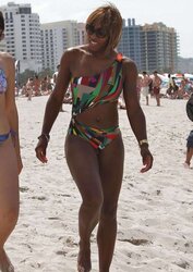 Serena Williams bathing suit candids with mates in Miami