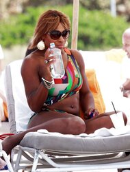 Serena Williams bathing suit candids with mates in Miami