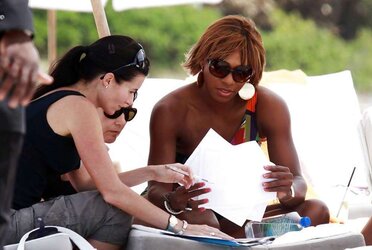 Serena Williams bathing suit candids with mates in Miami