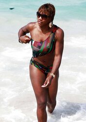 Serena Williams bathing suit candids with mates in Miami