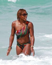 Serena Williams bathing suit candids with mates in Miami