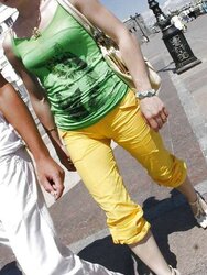 Fotze frisst Hosepipe - cameltoe