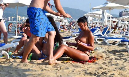 Bulgarian Beach Damsels from Dark-Hued River - XIV