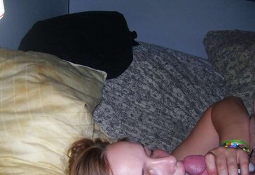 Pallid Big-Chested Redhead Gives Dorm Apartment Bj then Bangs