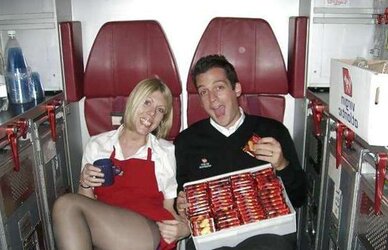 Gorgeous stewardesses, air hostess