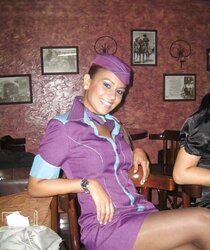 Gorgeous stewardesses, air hostess