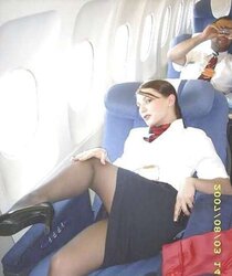 Gorgeous stewardesses, air hostess