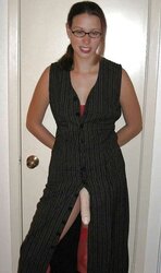 Female Dom strapon posing