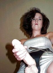 Female Dom strapon posing