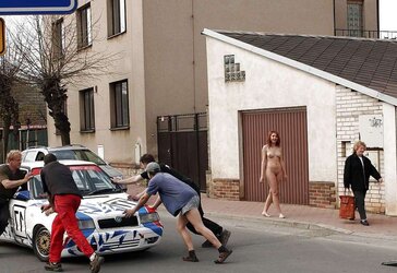 Public nakedness damsels