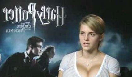 Emma Watson with Fat Knockers